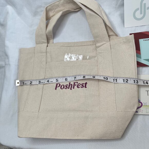 Poshfest 2025 Canvas Tote Bag Bundle With Thank You Cards - Picture 4 of 5